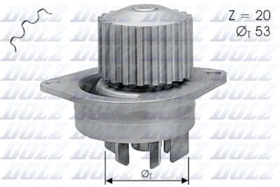 Pompe à eau, refroidissement du moteur
