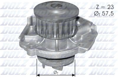 Pompe à eau, refroidissement du moteur