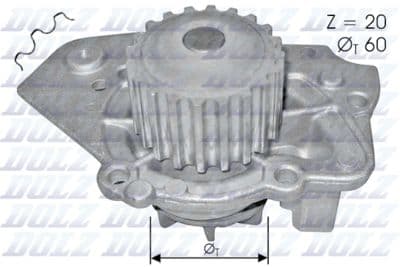 Pompe à eau, refroidissement du moteur