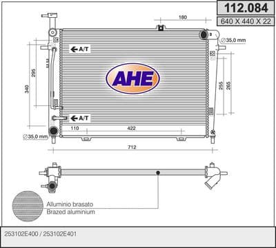 Radiateur, refroidissement du moteur