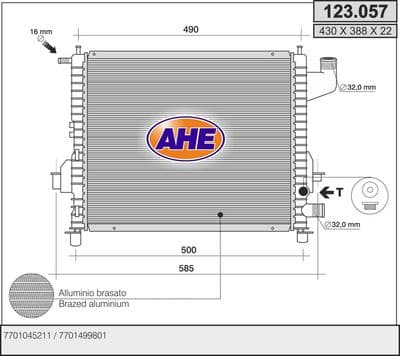 Radiateur, refroidissement du moteur