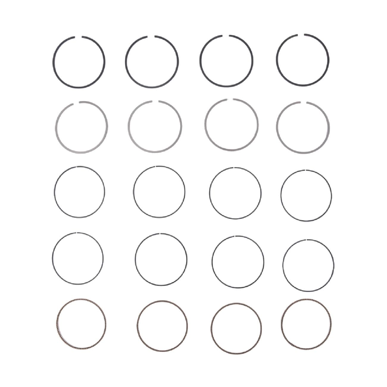 Jeu de segments de pistons
