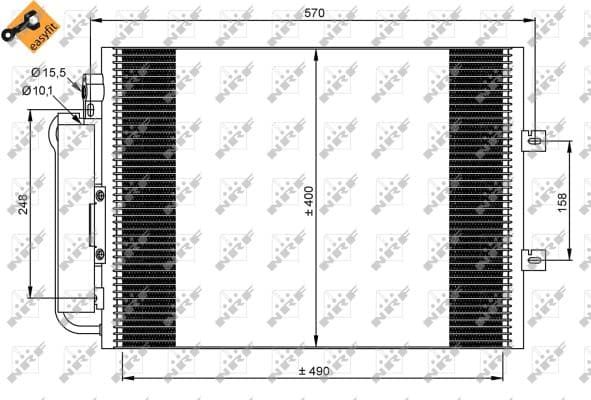 Condenseur / Radiateur de climatisation