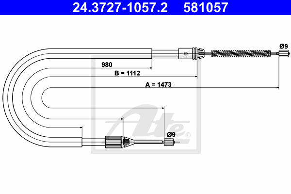 Cable de frein à main