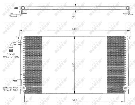 Condenseur / Radiateur de climatisation