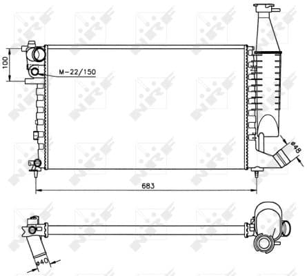 Radiateur de refroidissement