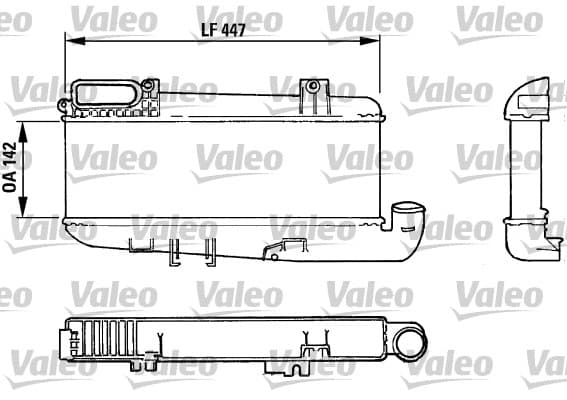 Intercooler radiateur de turbo