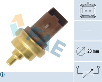 Capteur, temperature du liquide de refroidissement