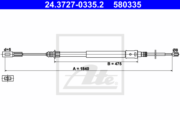 Cable de frein à main