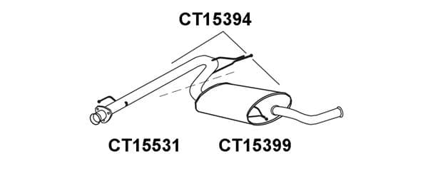 Silencieux arriere