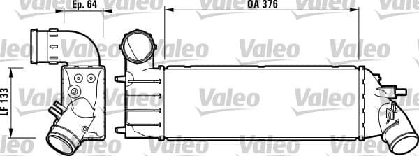 Intercooler radiateur de turbo