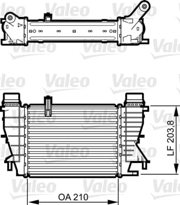 Intercooler radiateur de turbo