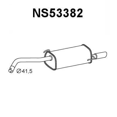 Silencieux arriere