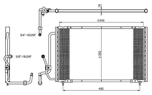 Condenseur / Radiateur de climatisation