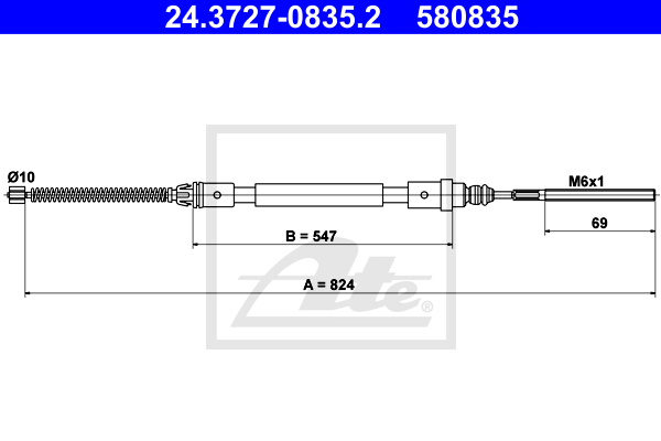 Cable de frein à main