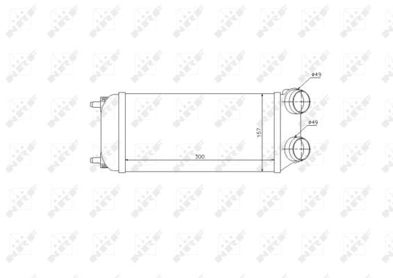 Intercooler radiateur de turbo