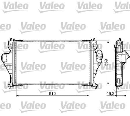 Intercooler radiateur de turbo