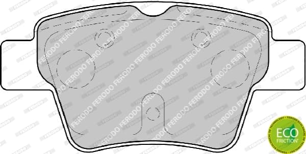 Plaquettes de frein arriere (Jeu de 4)
