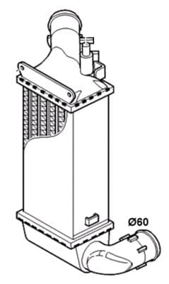 Intercooler radiateur de turbo