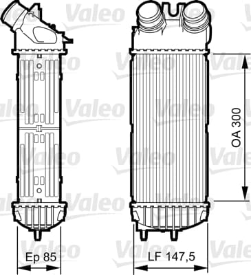 Intercooler radiateur de turbo
