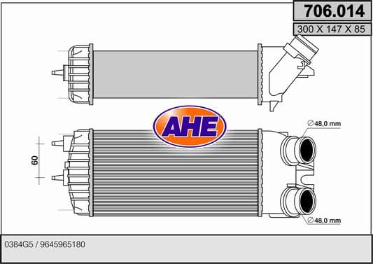 Intercooler radiateur de turbo
