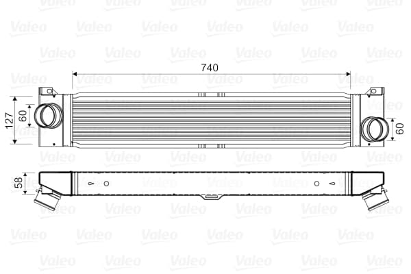 Intercooler radiateur de turbo