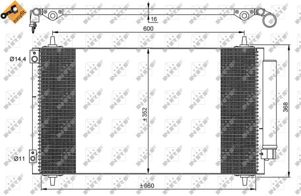 Condenseur / Radiateur de climatisation