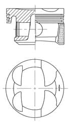 Piston moteur