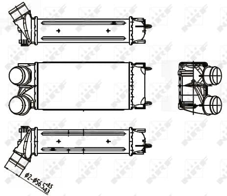 Intercooler radiateur de turbo