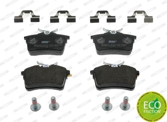 Plaquettes de frein arriere (Jeu de 4)