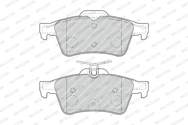 Plaquettes de frein arriere (Jeu de 4)