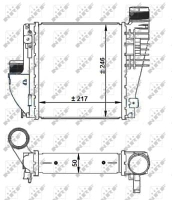Intercooler radiateur de turbo