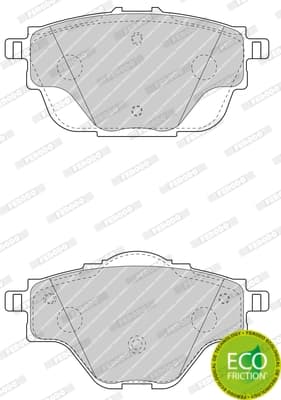 Plaquettes de frein arriere (Jeu de 4)