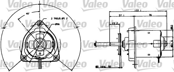 Moteur de ventilateur refroidissement