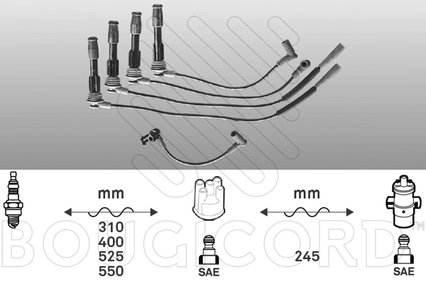 Cable d'allumage