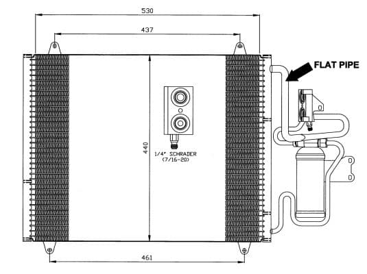 Condenseur / Radiateur de climatisation
