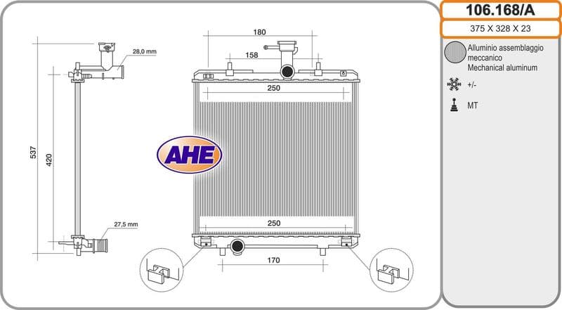 Radiateur, refroidissement du moteur