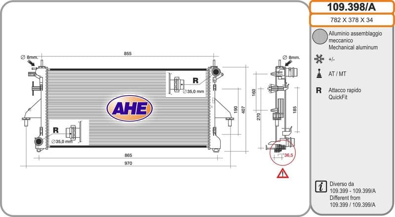 Radiateur, refroidissement du moteur