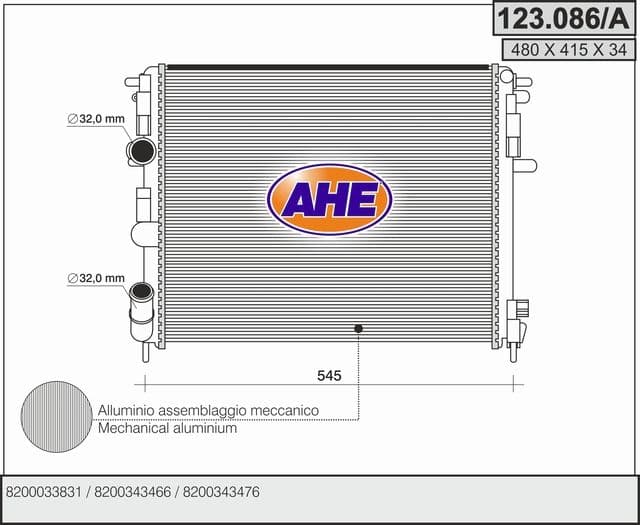 Radiateur, refroidissement du moteur
