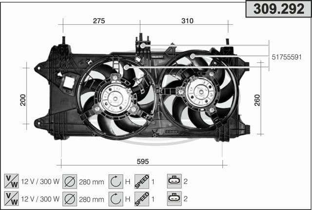 Ventilateur, refroidissement du moteur