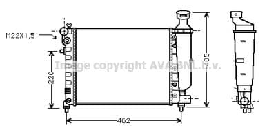 Radiateur, refroidissement du moteur