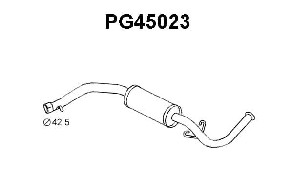Silencieux arriere