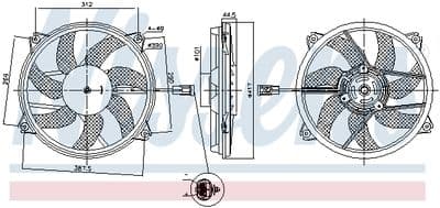 Ventilateur, refroidissement du moteur