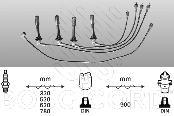 Cable d'allumage