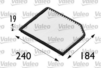 Filtre, air de l'habitacle VALEO ESSENTIAL