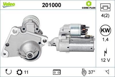 Démarreur VALEO CORE-FLEX