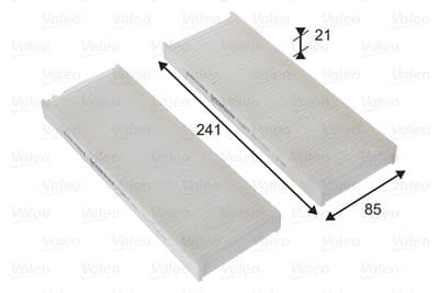 Filtre, air de l'habitacle VALEO ESSENTIAL