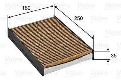 Filtre, air de l'habitacle VALEO PROTECT MAX