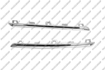 Jeu de baguettes et bandes protectrices, grille de radiateur
