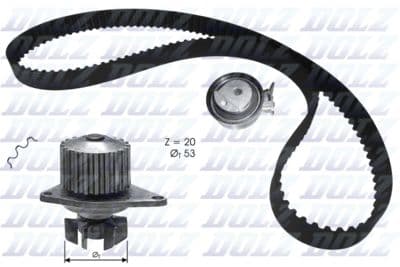 Pompe à eau + kit de courroie de distribution